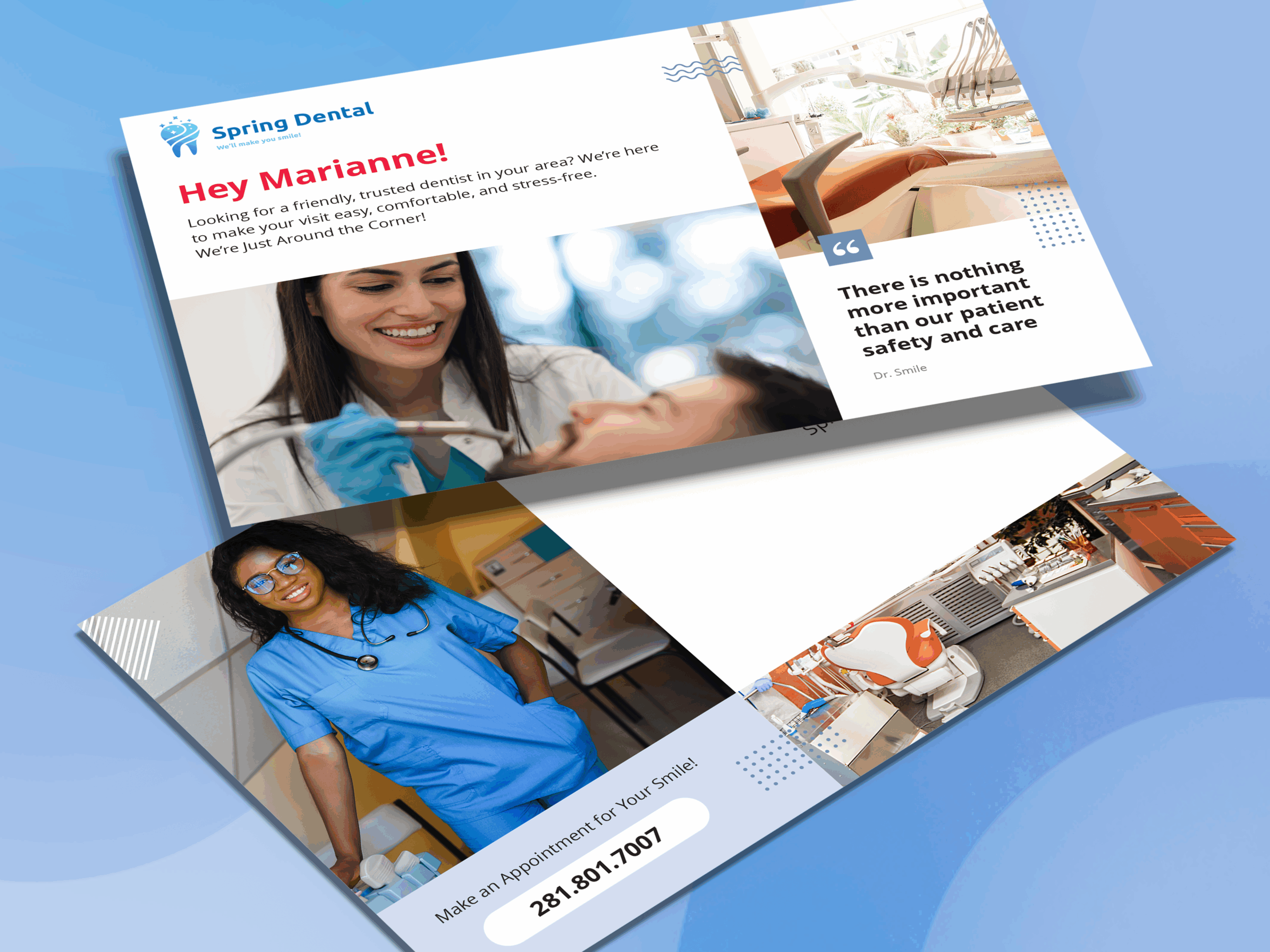 Send Personalized Post Cards with Post Pros Direct mail.